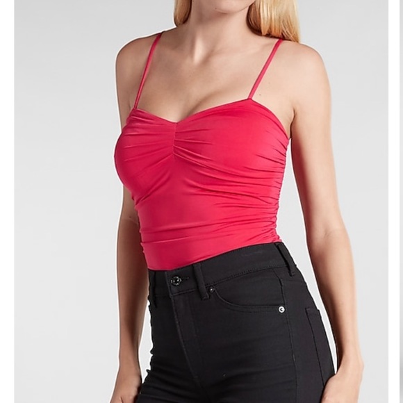 Express Tops - Contour thong-ruched body suit